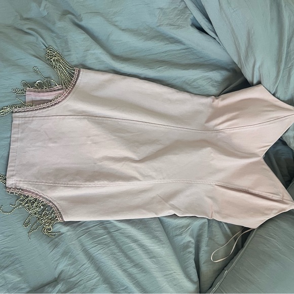 Pink bodycon rhinestone Dress - Picture 2 of 3